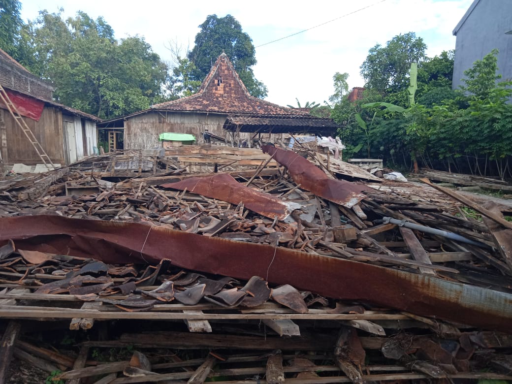 Kondisi rumah milik Wahyuningsih warga Desa Rowosari, Kecamatan Gubug