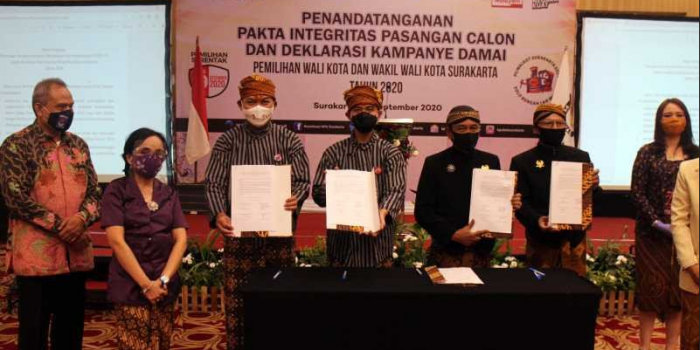 Dua Paslon Pilkada Surakarta 2020 Deklarasi Kampanye Damai