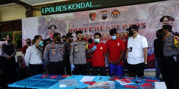 Polres Kendal Bekuk Empat Pelaku Curas