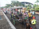 Sensasi Naik Dokar di GOR Wergu Wetan