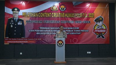 Jalankan 100 Hari Program Prioritas Jenderal Listyo Sigit, Humas Polri Gelar Pelatihan Konten Kreatif