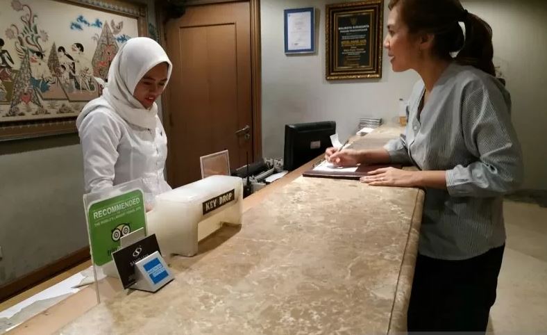 Pelayanan salah satu hotel di Kota Solo.