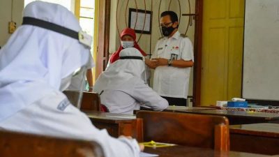 Simulasi pembelajaran tatap muka di salah satu SMP negeri di Kota Yogyakarta