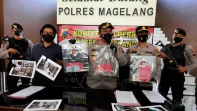 Kepolisian Resor Magelang Mengungkap  Pelaku Pencurian Dua Apotek