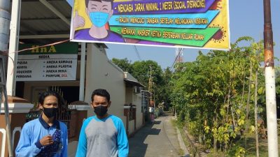 Mahasiswa KKN UIN Walisongo Berupaya Tingkatkan Kesadaran Patuhi Prokes