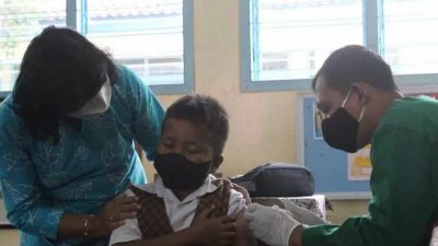 Kodim Bantu Percepatan Vaksinasi Anak 6-11 Tahun
