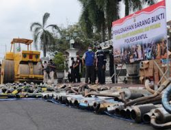 Ciptakan Kamtibmas, Polres Bantul Musanahkan Barang Sitaan