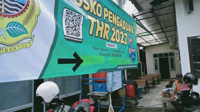 Dinas Tenaga Kerja dan Transmigrasi Bantul Buka Posko Aduan THR