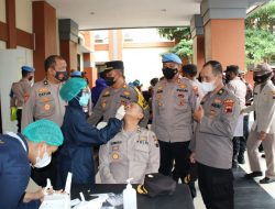 Usai Operasi Ketupat Candi, Seluruh Personil Polres Kudus di Swab