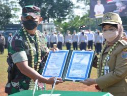 Bangun Jalan Beton & Talud pada TMMD II