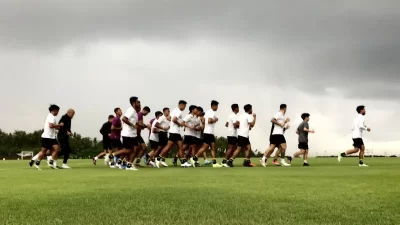 Pemain Indonesia Perkuat Fisik Jelang AFF 2022