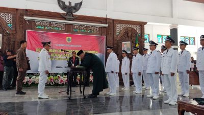 Plt Bupati Pemalang Lantik 11 Kades, Harapkan Sinergitas
