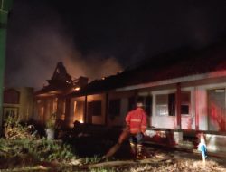 Gedung Asrama Putra MTSN Pemalang Ludes Dilahap Si Jago Merah
