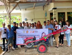 Yeti Salurkan Bantuan Alsintan & Bantu Bangun Sarana Olahraga
