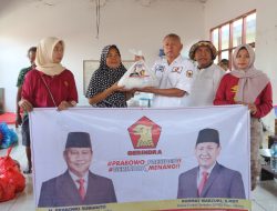 DPC Gerindra Salurkan Ratusan Sembako untuk Korban Banjir