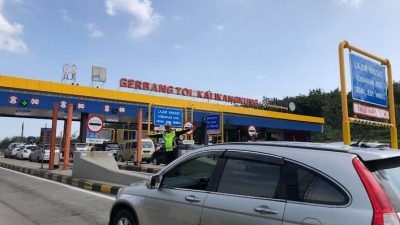 Arus Balik Lebaran di GT Kalikangkung Ramai Lancar