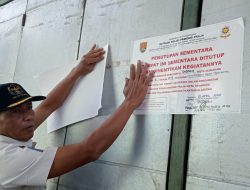 Satpol PP Kota Semarang Segel 375 PKL tak Berpenghuni