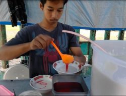 Es Pisang Ijo Bamban, Minuman Segar saat Musim Panas