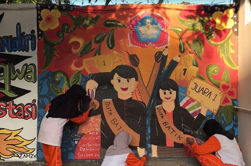 memperingati Hardiknas 2023 di lapangan tenis Dinas Pendidikan Banyumas