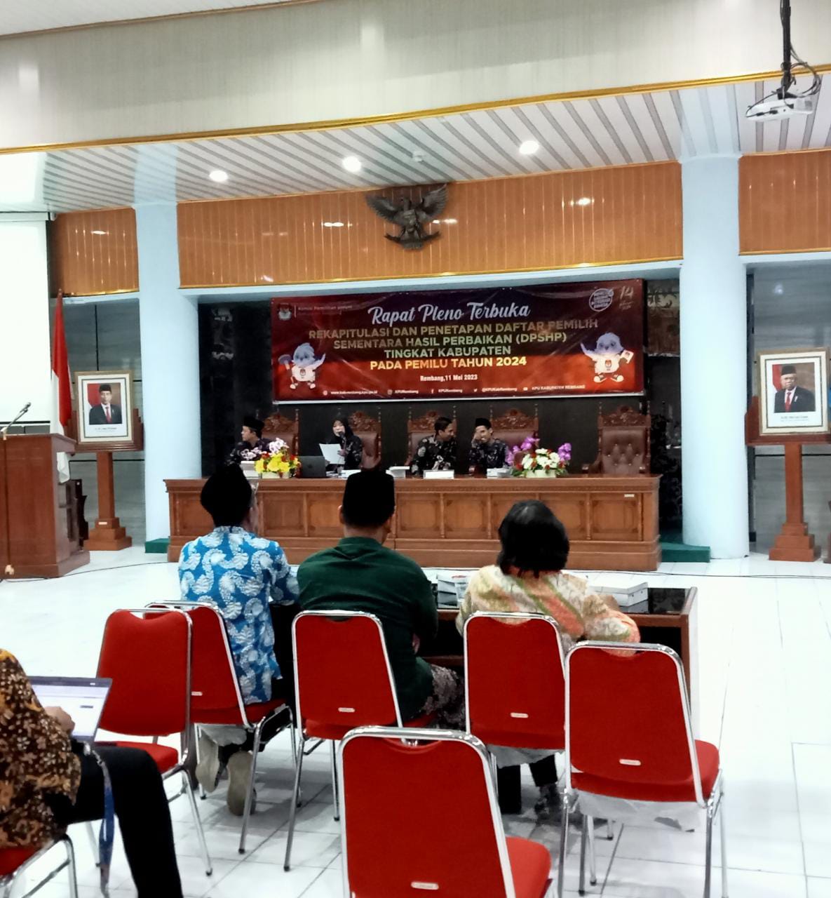 Rapat Pleno Terbuka Rekapitulasi Daftar Pemilih Hasil Perbaikan DPS (DPSHP) Pemilu 2024