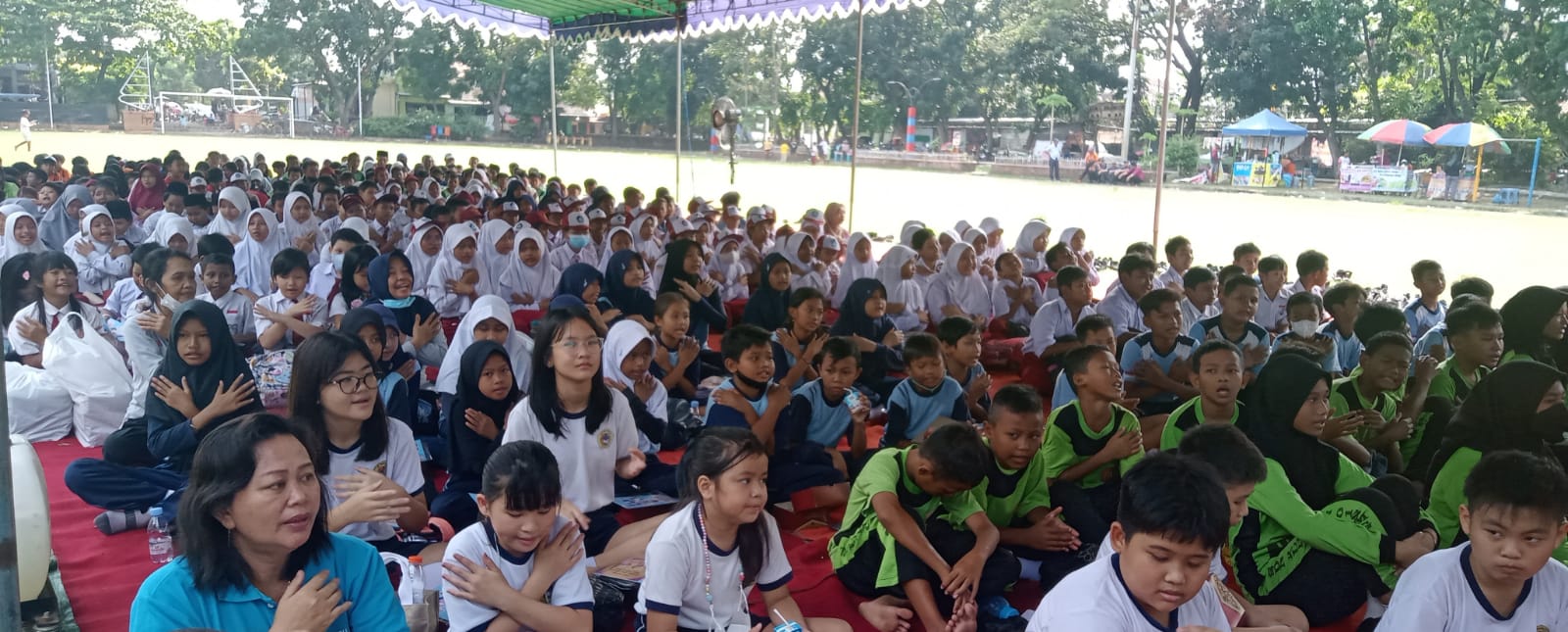 sosialisasi detektif pangan di Lapangan Sentyaki, Kelurahan Bulu Lor