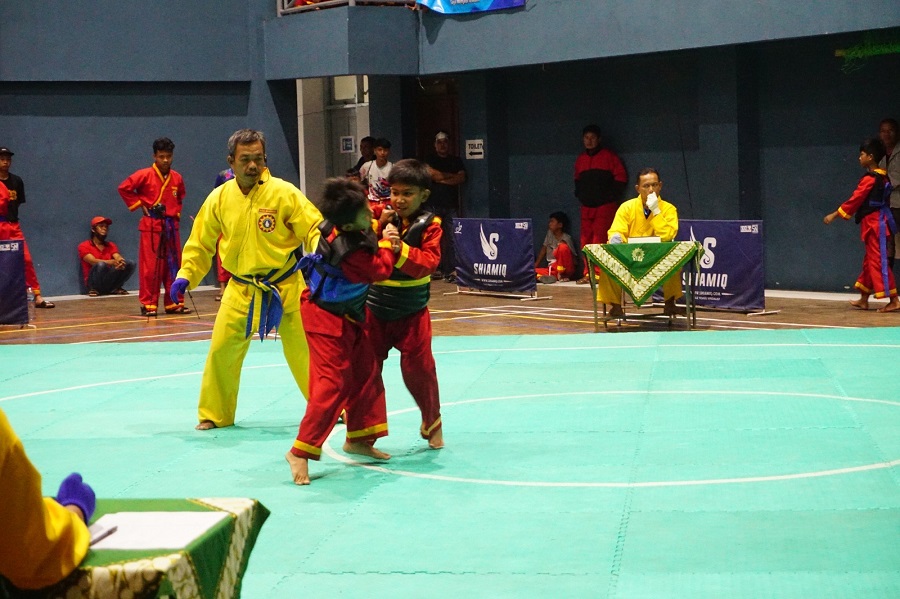kejuaraan pencak silat tapak suci Bupati Sleman Cup 4 di GOR Pangukan Tridadi