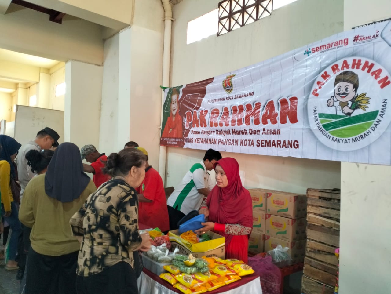 Pasar Pangan Murah dan Aman (Pak Rahman) di Klenteng Hok Sing Bio