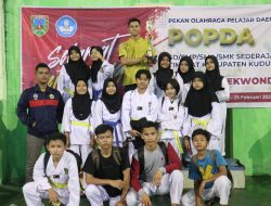 SMP 2 Jekulo Sabet Juara Umum Cabor Taekwondo
