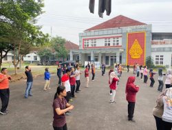 Bank Jateng Sosialisasikan Produk-produk Inovatif Terbaru dalam Senam Pagi di Jepara