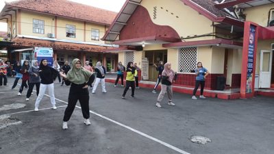 Kenalkan Fitur Canggih Terbaru, Bank Jateng Ramaikan Senam Bersama DKK Jepara