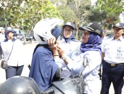 Sambut Harhubnas, Dishub Sleman Bagikan 52 helm