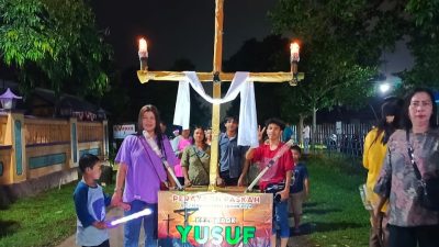 Minggu Paskah, Jemaat GITJ Margokerto Jepara Rayakan Pawai Subuh Suci