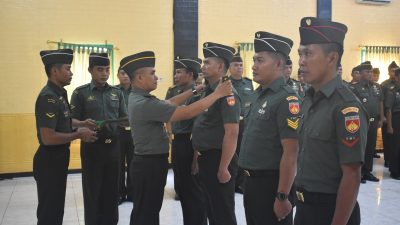 Dandim 0716 Demak Gelar Acara Kenaikan Pangkat dan Purna Tugas