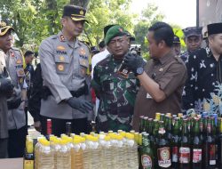 Ribuan Miras Dimusnahkan dan 850 Personil Disiagakan Jelang Lebaran