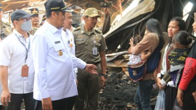 Pasar Belik Pemalang Dibangun Sementara Usai Runtuh Terbakar, Menunggu Dana Pusat