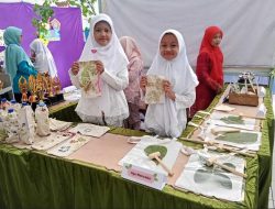 Pamerkan Ecoprint pada Gelar Karya SD Muhammadiyah Gribig