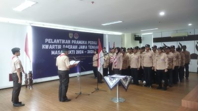 Kwarda Pramuka Jateng Lantik Tim Pramuka Peduli 2024-2028