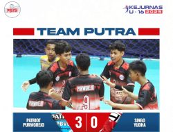 Tim Voli Putra Patriot Melaju ke Final Kejurnas U-16