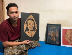 Sulap Daun Jati yang Dianggap Sampah, Pemuda Jepara Ciptakan Lukisan Bernilai Tinggi