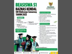Kesempatan Emas! UIN Walisongo Buka PMB Tanpa Uang Gedung, Tersedia Juga Beasiswa S1 dari BAZNAS Kendal