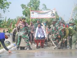 ‎‎Kodim Demak Bangun Jalan dan Perkuat Wawasan Kebangsaan