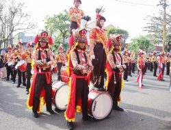 Semarak HUT RI ke-80: Ratusan Regu Gerak Jalan dan Drumband Meriahkan Banyumas