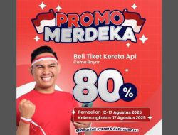 KAI Beri Promo Merdeka, Diskon 20% di Tanggal 17 Agustus