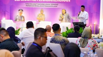 Buka Seminar APINDO, Bupati Kudus Tegaskan Jaga Iklim Investasi dan Lindungi Pekerja