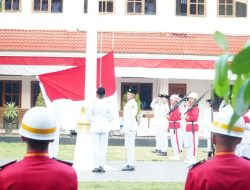 Penurunan Sang Saka Merah Putih di Pendopo Pati Dipimpin Wakil Bupati