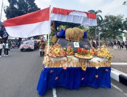 Karnaval HUT ke-80 RI, Dinas Ketahanan Pangan dan Pertanian Ajak Masyarakat Stop Boros Pangan