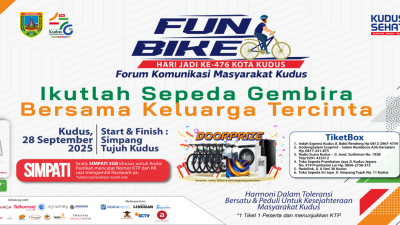 Semarak Hari Jadi Kudus! FKMK Gelar Sepeda Gembira, Santunan, hingga Bazar UMKM