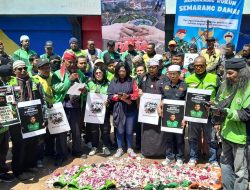 Ratusan Ojol Semarang Gelar Doa Bersama untuk Affan Kurniawan