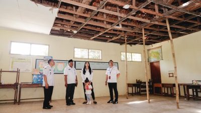 Wabup Kudus Pastikan Perbaikan SD 2 Bae Segera Dilakukan
