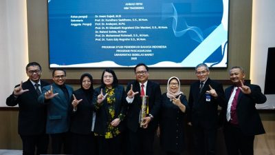 Ahmad Ripai, Dosen PBSI UPGRIS Selesaikan Ujian Tertutup Disertasi di UNS
